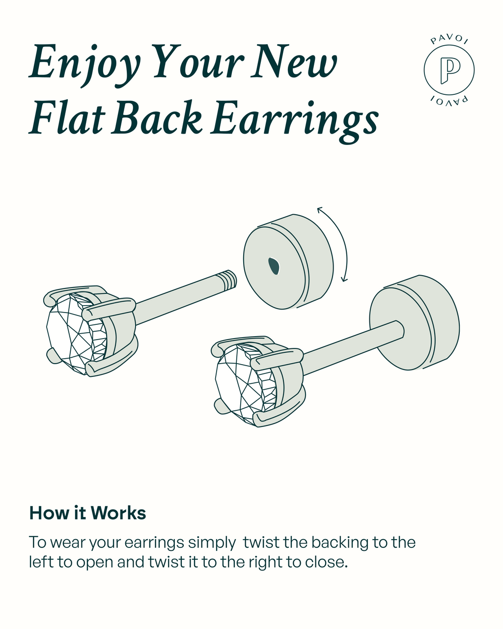 Cubic Zirconia Flat Back Studs