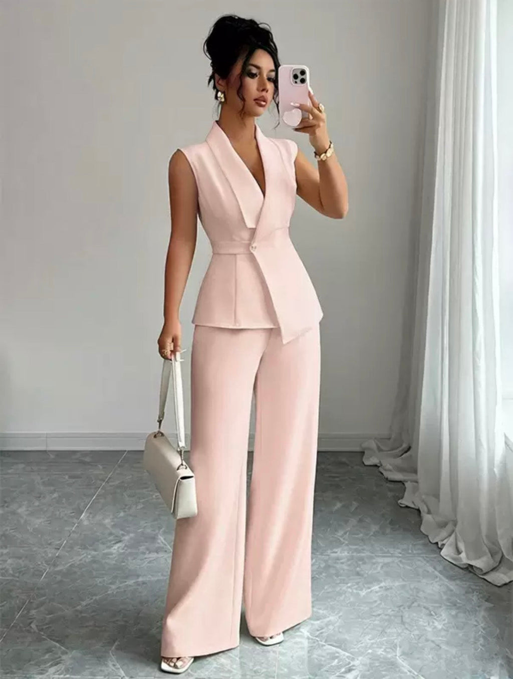 Éléonore — Waistcoat and Wide-Leg Trouser Set