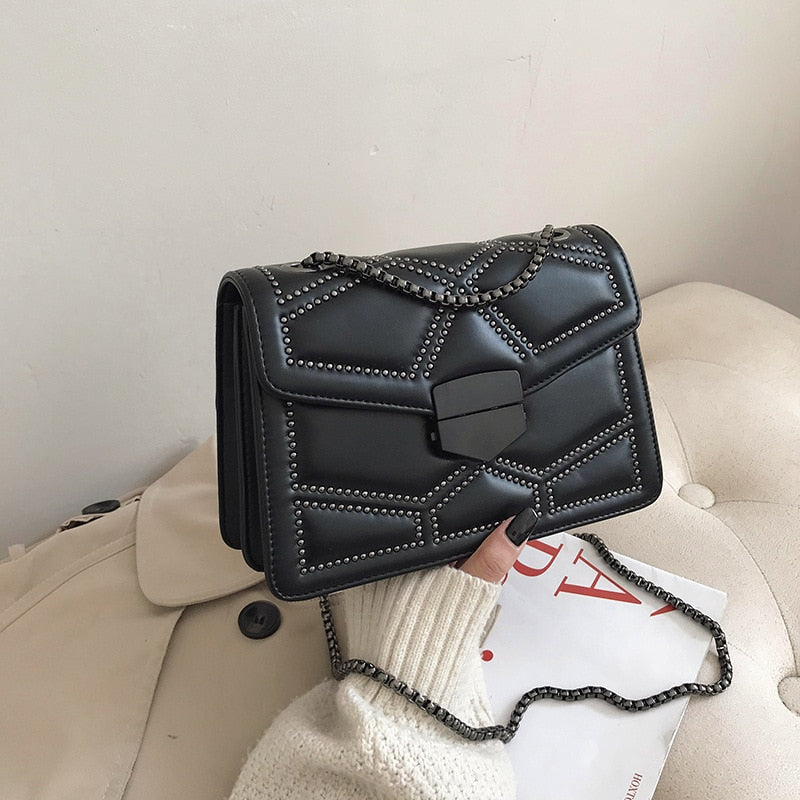 Sac Noir Bandoulière Chaine