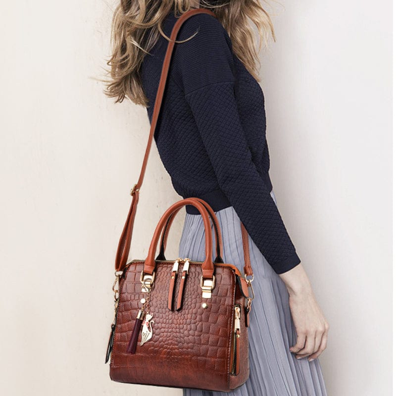 Le Sac à Bandoulière Croco