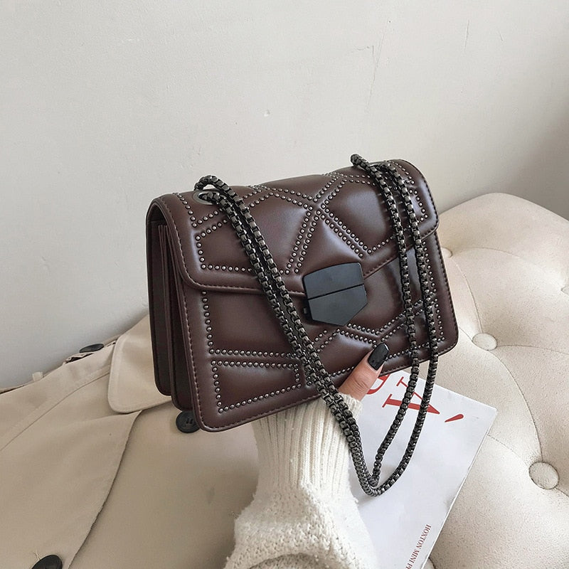 Sac Noir Bandoulière Chaine