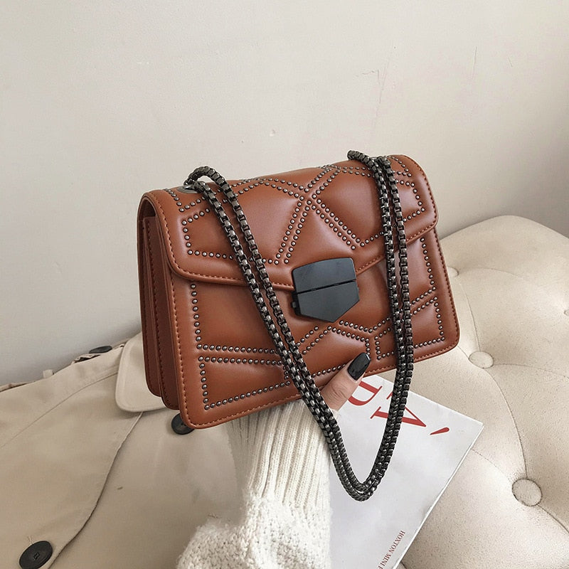 Sac Noir Bandoulière Chaine