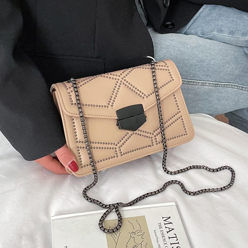Sac Noir Bandoulière Chaine