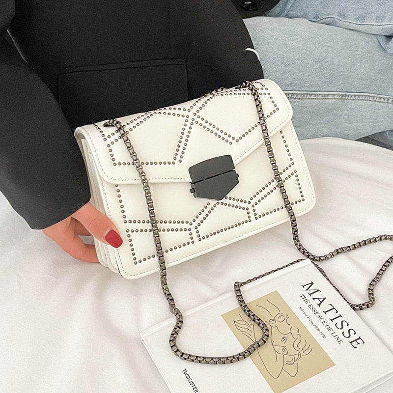 Sac Noir Bandoulière Chaine