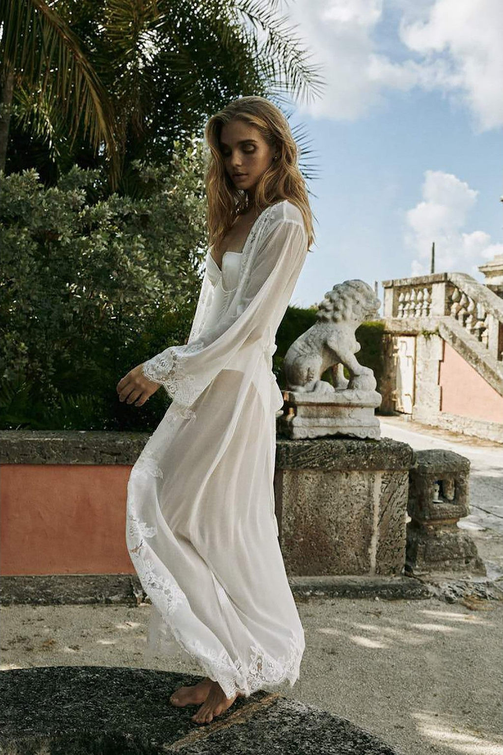 Helena Lace Robe
