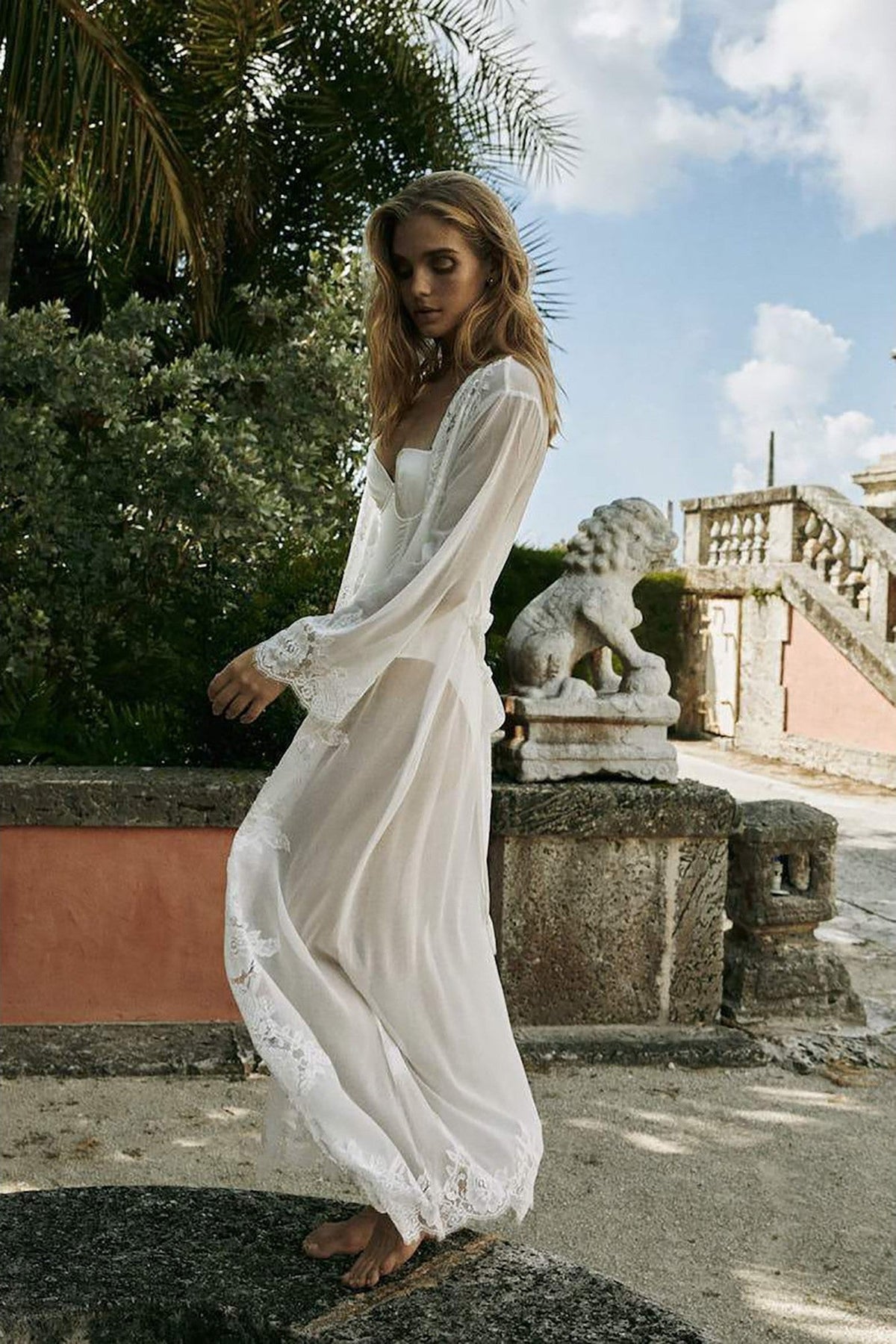 Helena Lace Robe