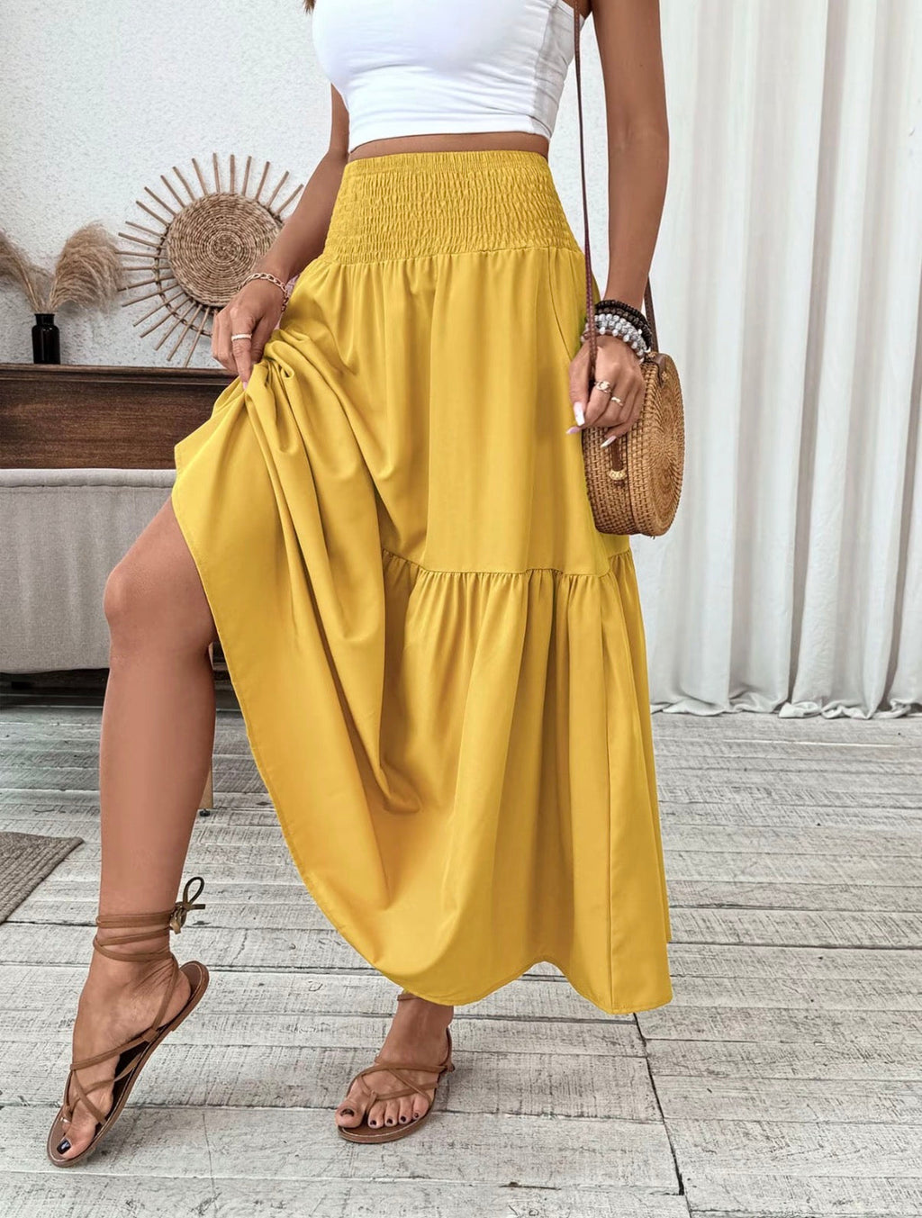 Lola — Ruffled Maxi Skirt