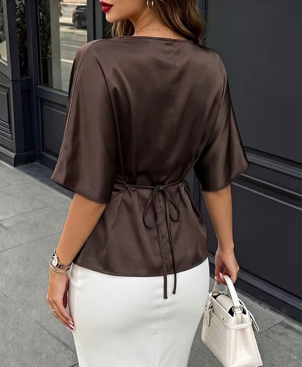 CHIC SATIN SUMMER TOP