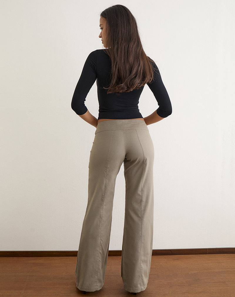 Townes Trousers in Light Twill Grey Brown