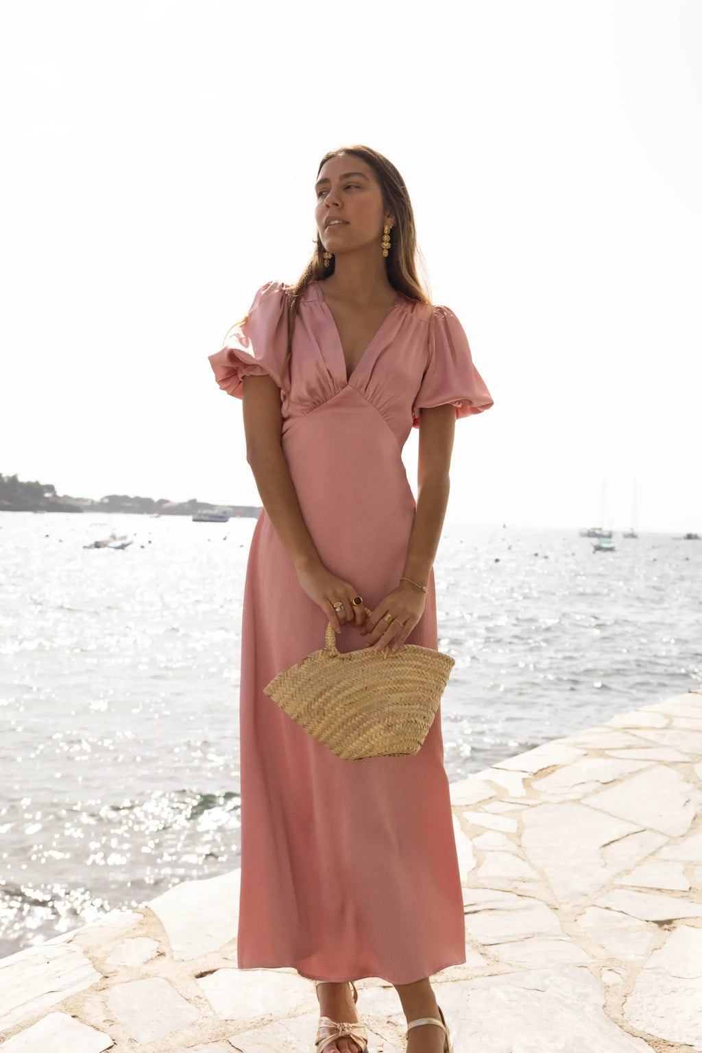 MAXI SATIN SUMMER DRESS