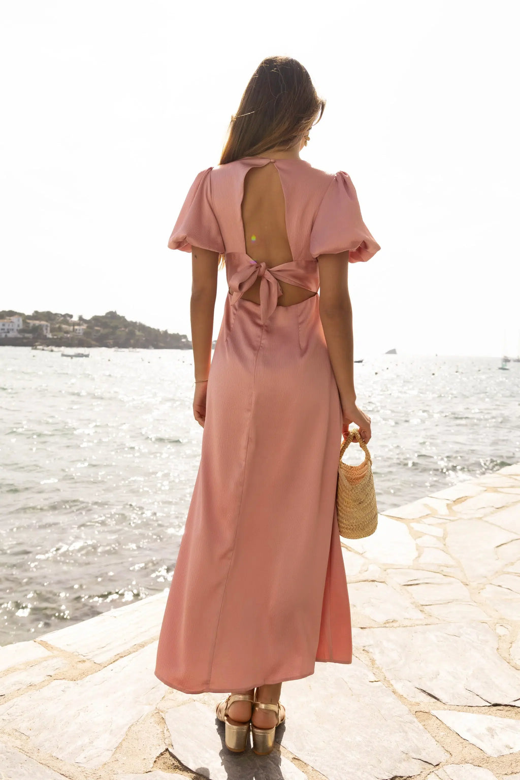 MAXI SATIN SUMMER DRESS