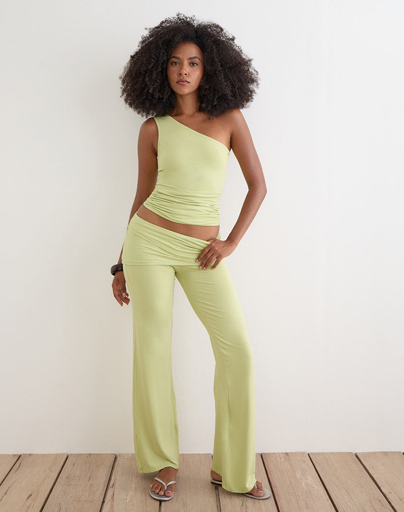 Lolicy Trouser in Rayon Jersey Pistachio