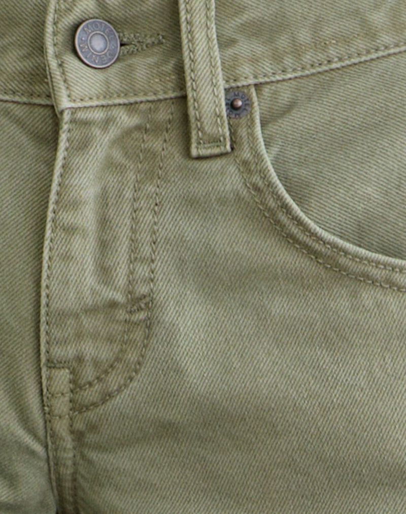 Low Rise Parallel Jeans in Fern Green