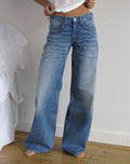 Low Rise Roomy Jeans in Fade Blue