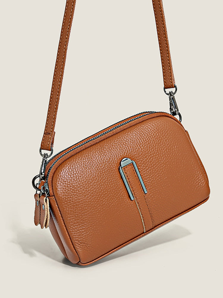Le Sac à Bandoulière Femme en Cuir