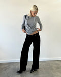 Low Rise Roomy Jeans in Rinse Black