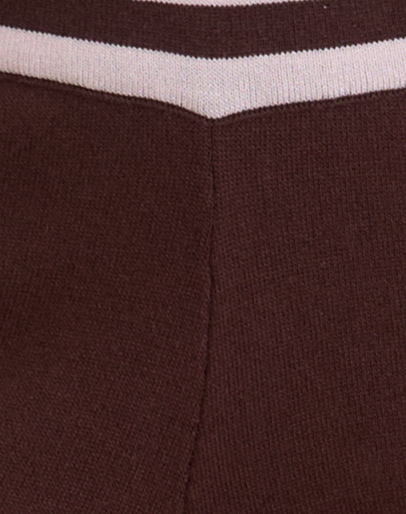 Natela Trouser in Dark Brown