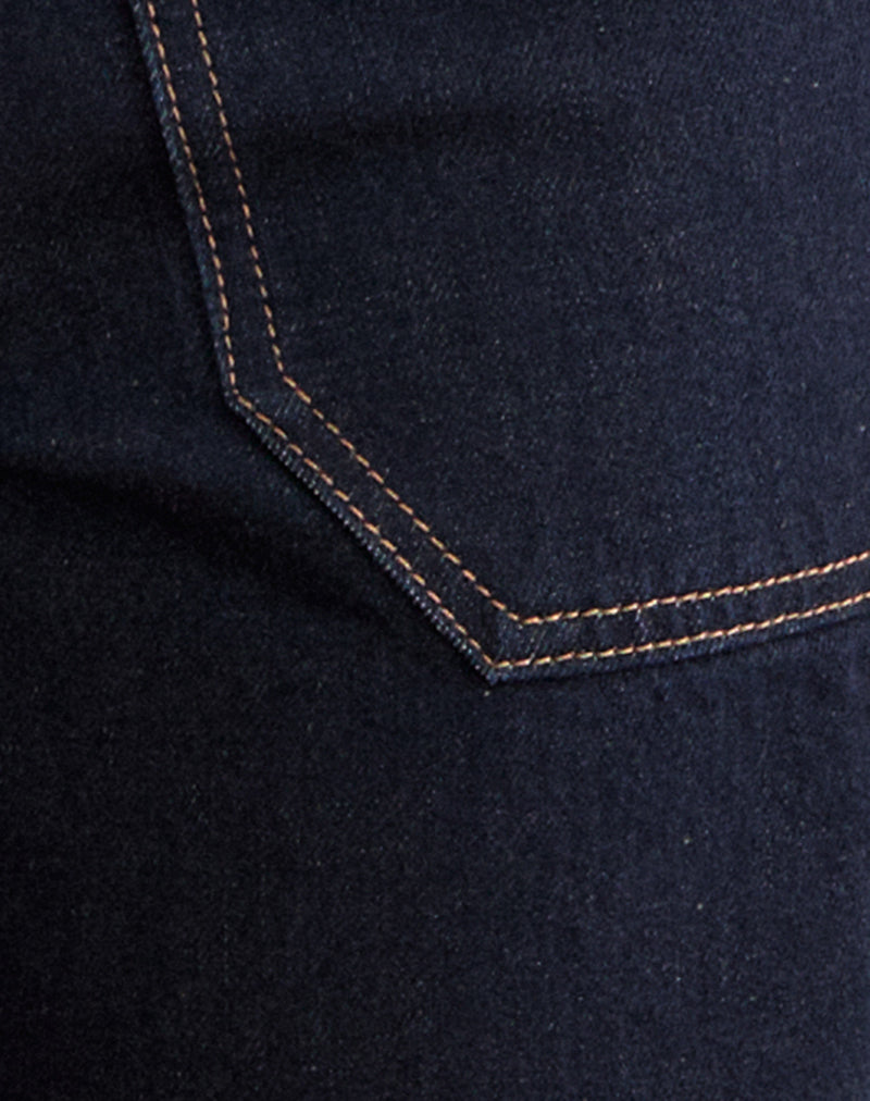 Low Rise Relaxed Cargo Jeans in Indigo