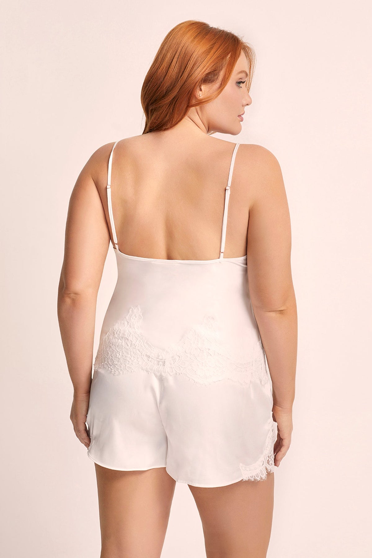 Sian Lace Cami Set - White