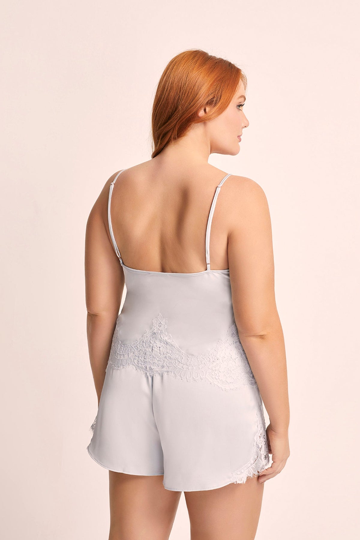 Sian  Lace Cami Set - Eggshell blue