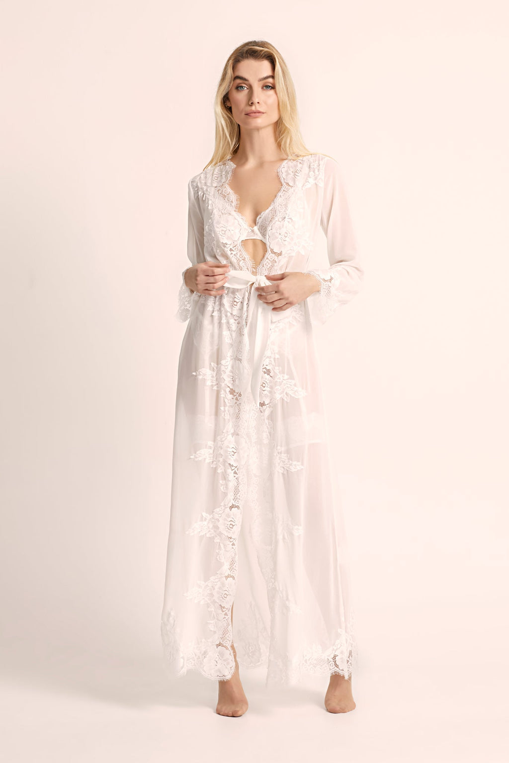 Helena Lace Robe