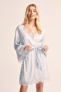 Sian Lace Robe - Eggshell Blue