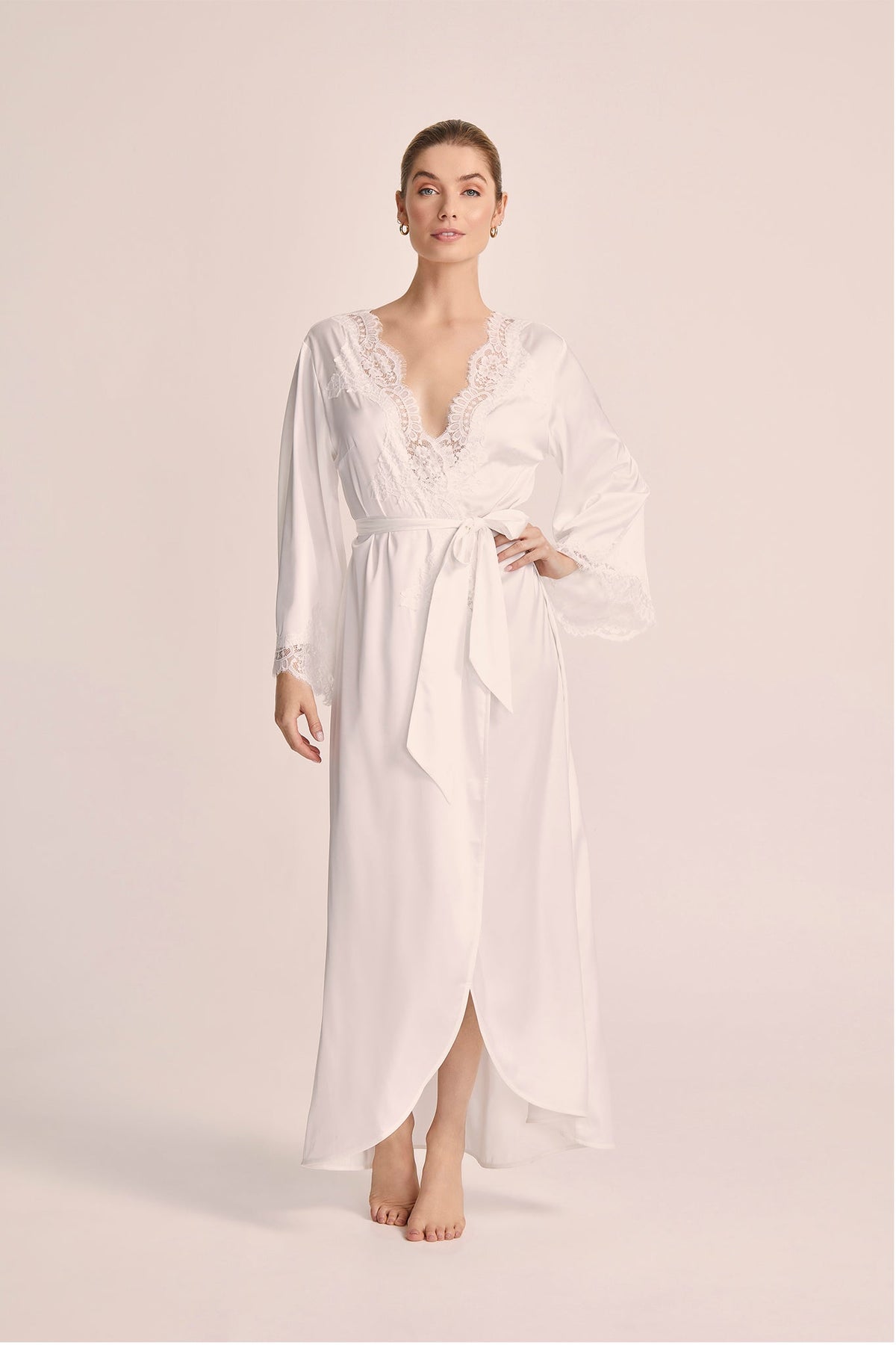 Sian Long Robe - White