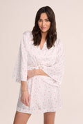 Rosie OkeoTex Satin Robe - White *Final Sale*