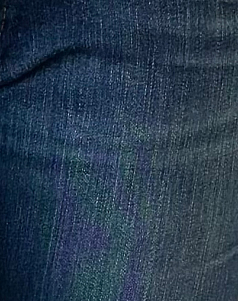 Ultra Low Rise Stretch Skinny Jeans in Dark Rinse Blue