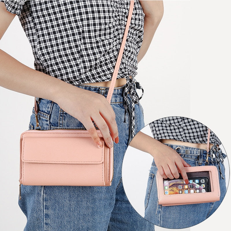 Pochette Cuir Bandoulière Femme