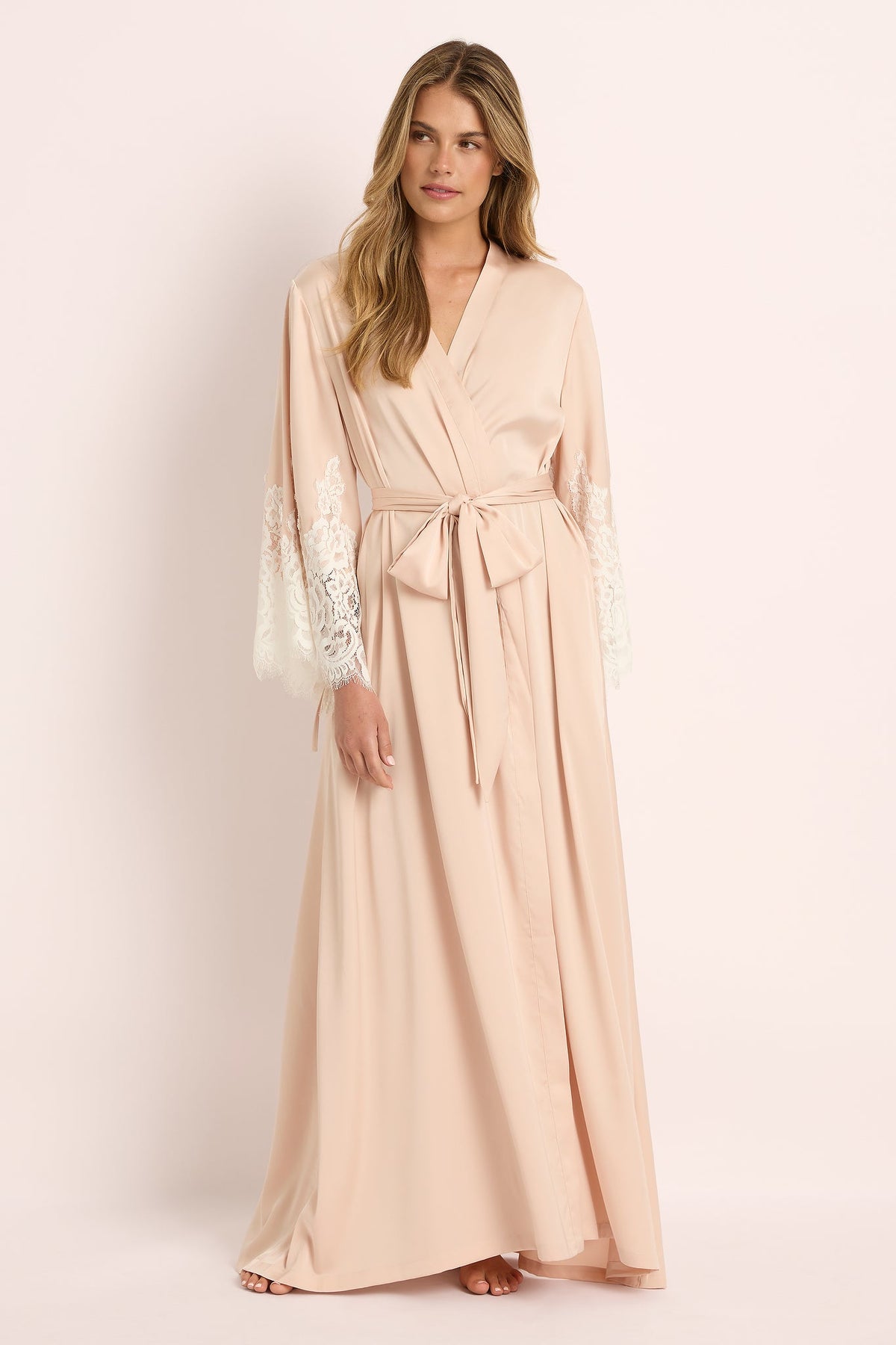 Peyton Long Robe  - Blush