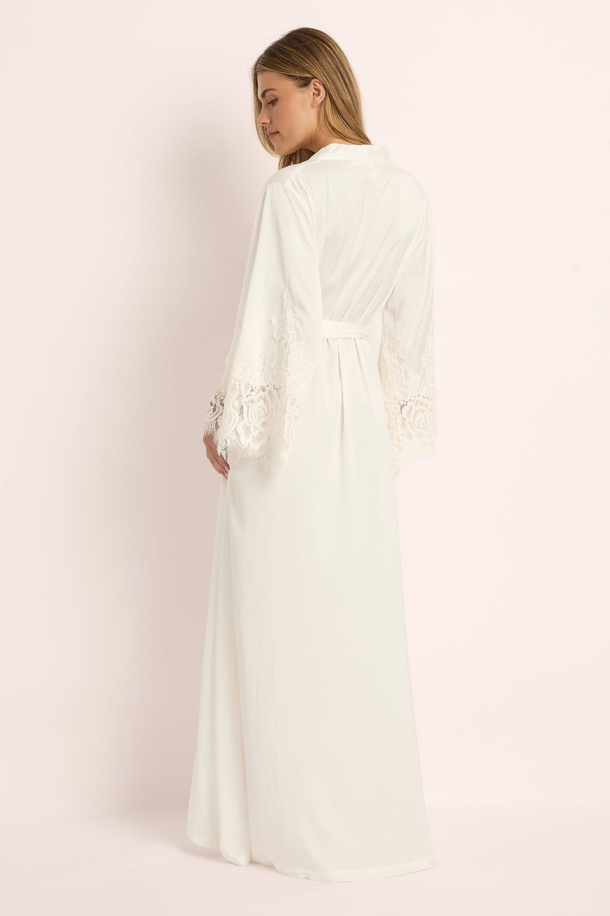 Peyton Long Robe  -  White