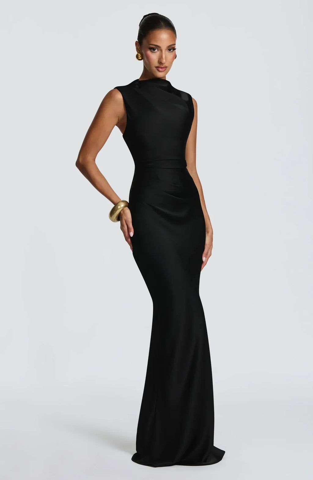 MAXI SATIN DRESS