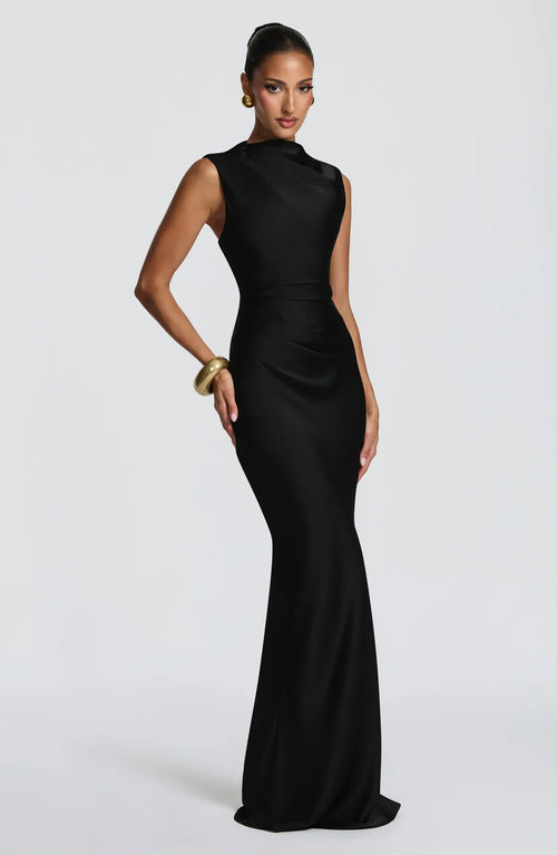 MAXI SATIN DRESS