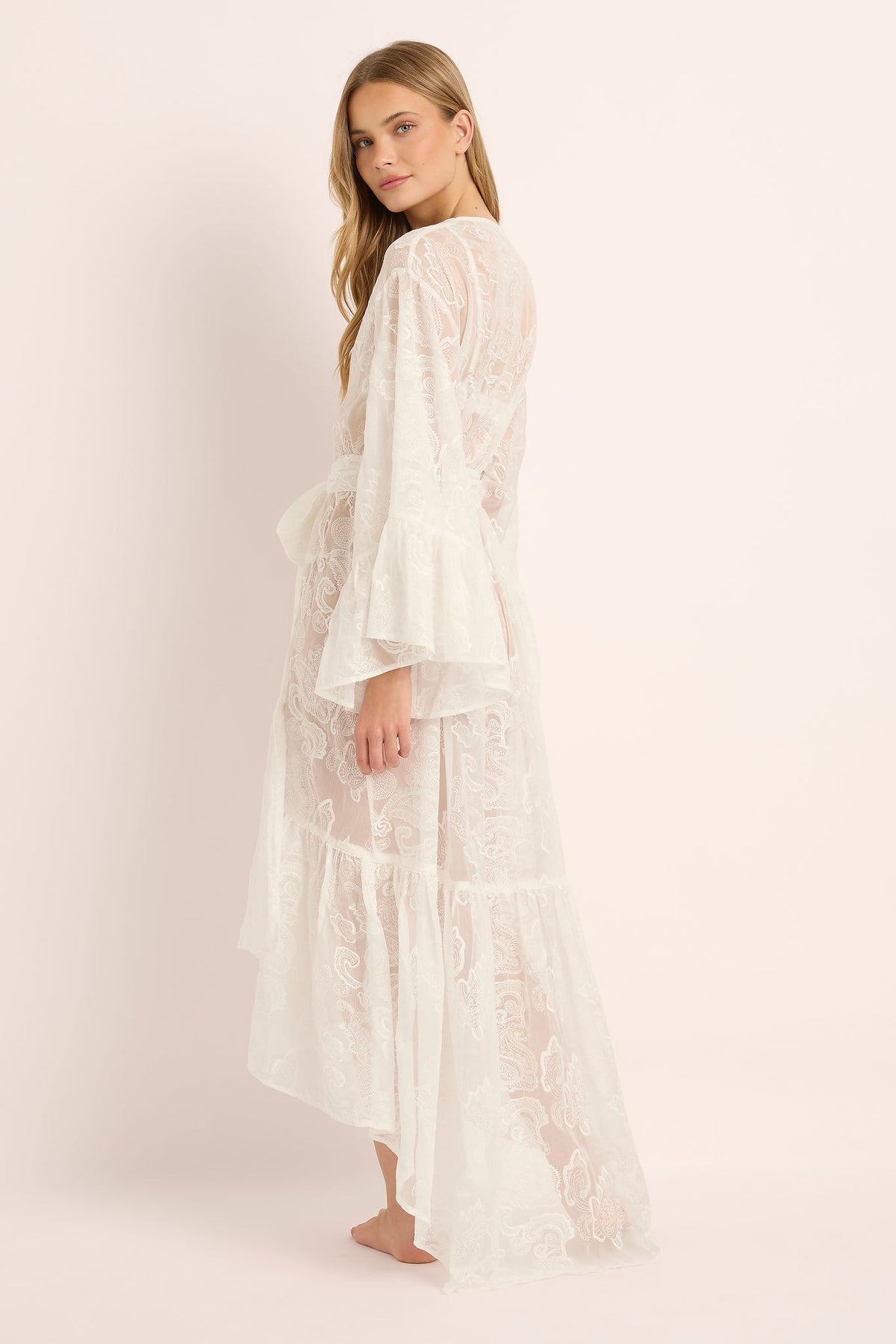 Kalina Lace Kimono Robe