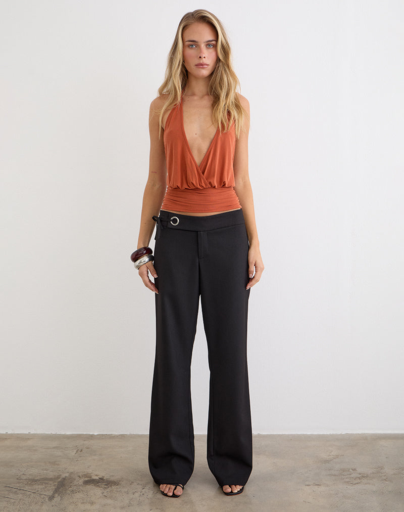 Tova Tie Tailoring Trousers in Black