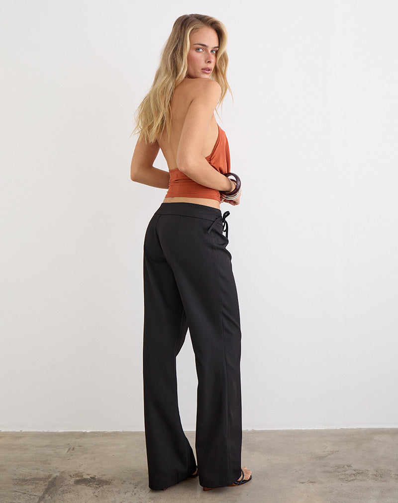 Tova Tie Tailoring Trousers in Black