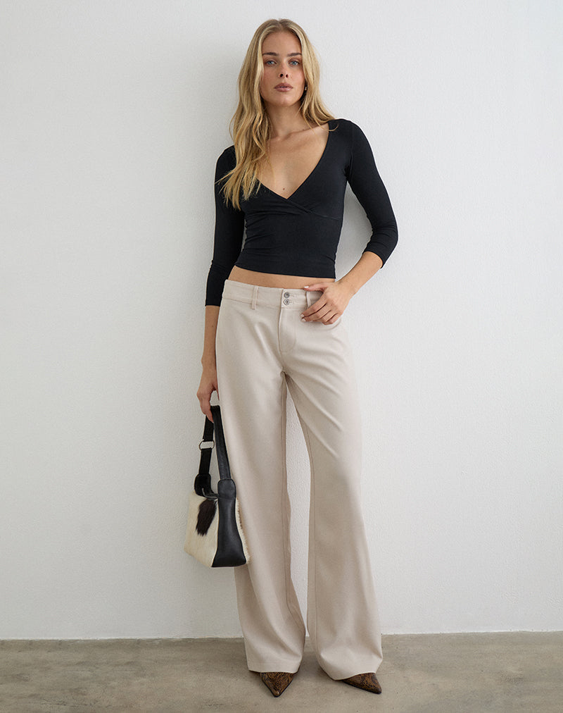 Calza Trouser in Tailoring Cannoli Cream