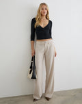Calza Trouser in Tailoring Cannoli Cream