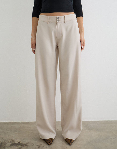 Calza Trouser in Tailoring Cannoli Cream