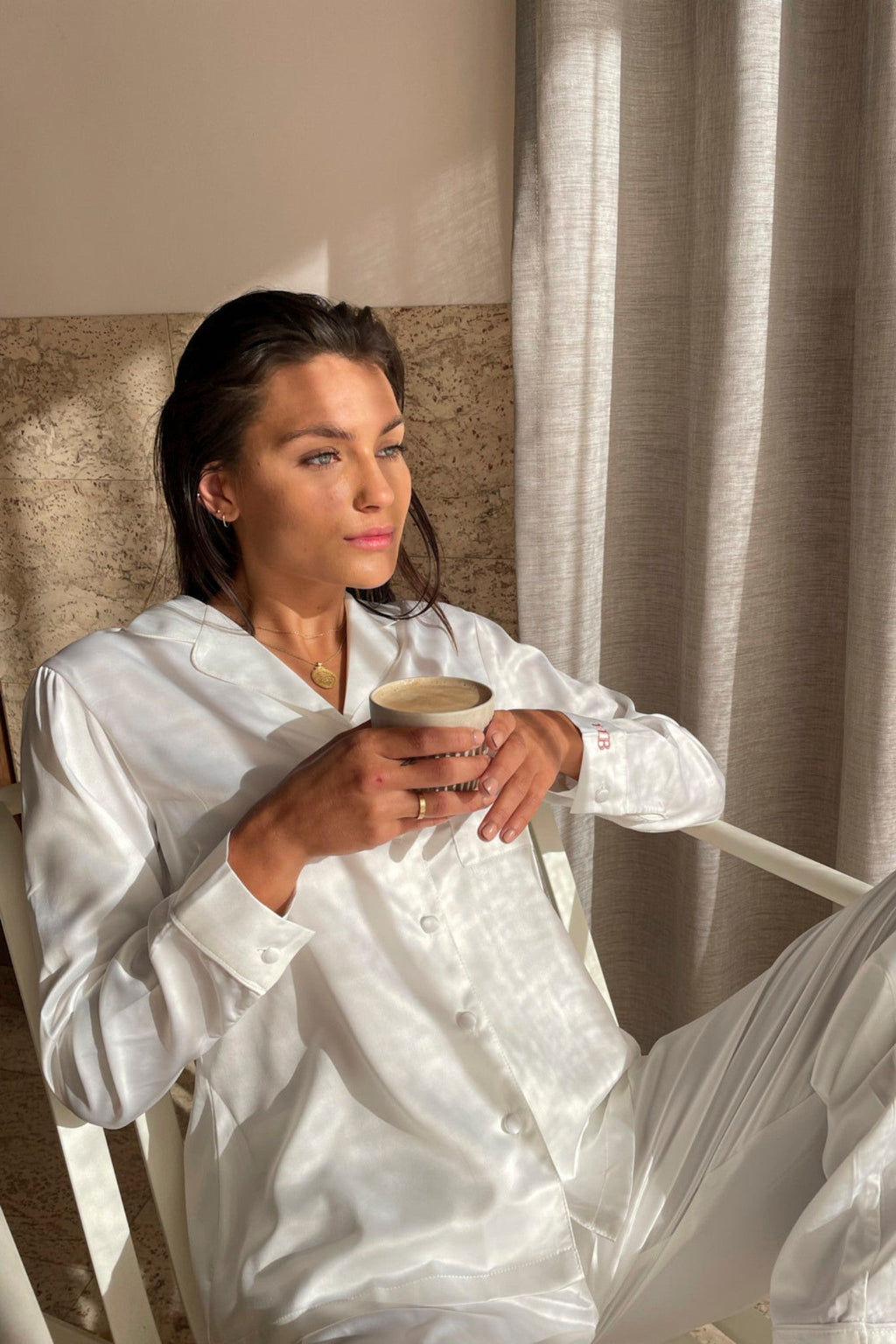 Toni Lounge Pyjama Set - White *Final Sale*