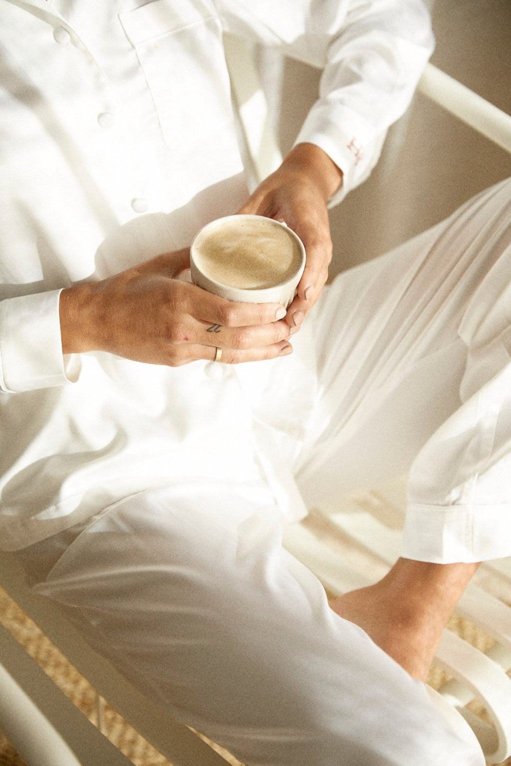 Toni Lounge Pyjama Set - White *Final Sale*