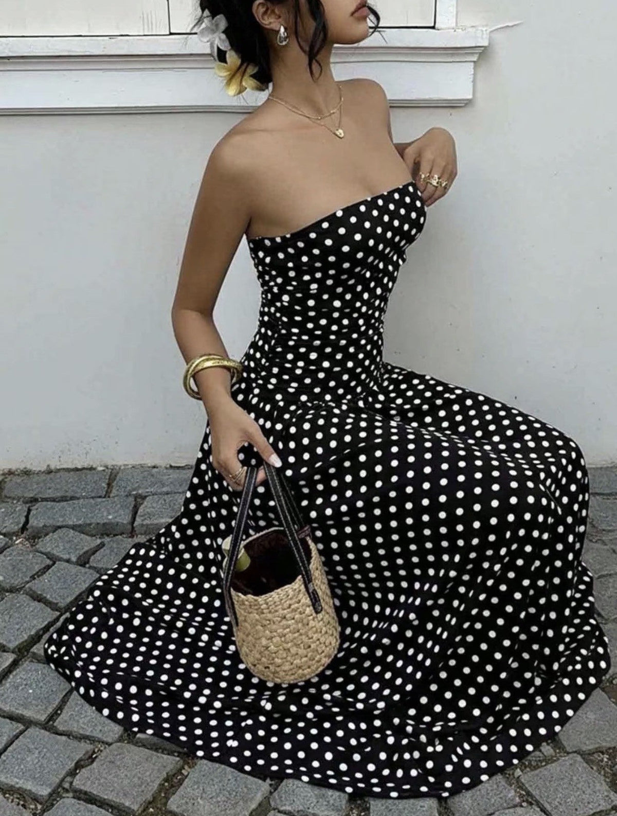 MAXI DOTS SUMMER DRESS