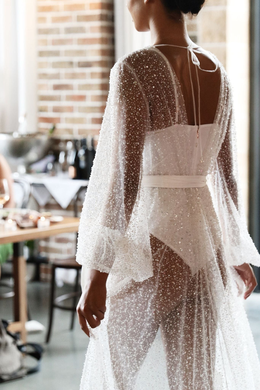 Athena Sequin Beaded Robe