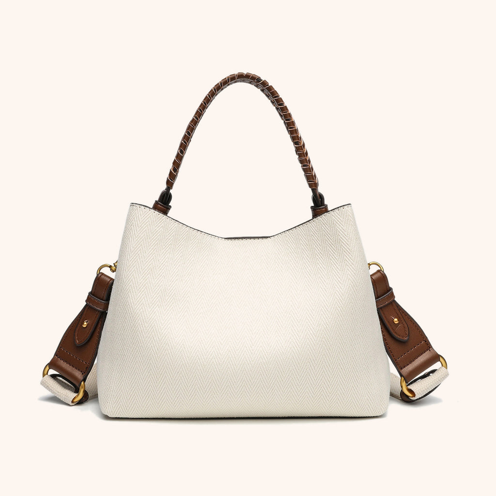 Sac Cabas Tressé Paille Beige