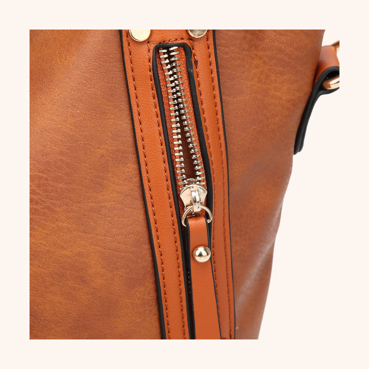 Sac Hobo Souple Anses Zippées