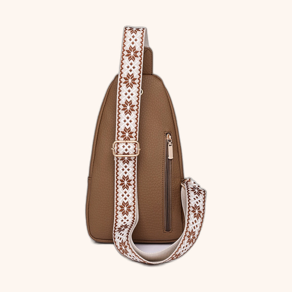 Sacoche Compacte Bandoulière Jacquard