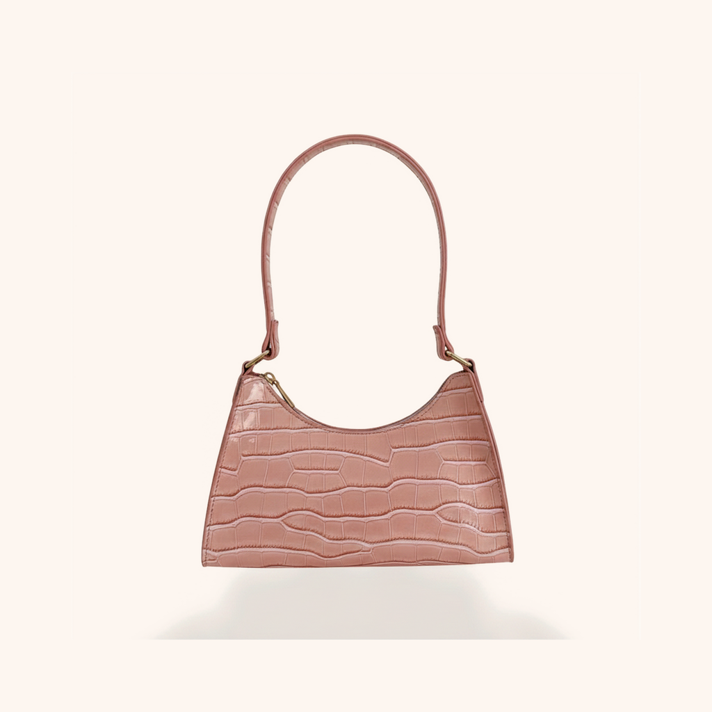 Sac Baguette Effet Croco Tendance