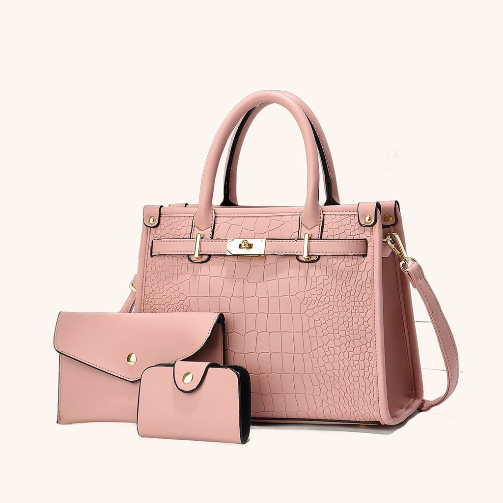 Sac Fourre-Tout Grande Capacité Effet Croco