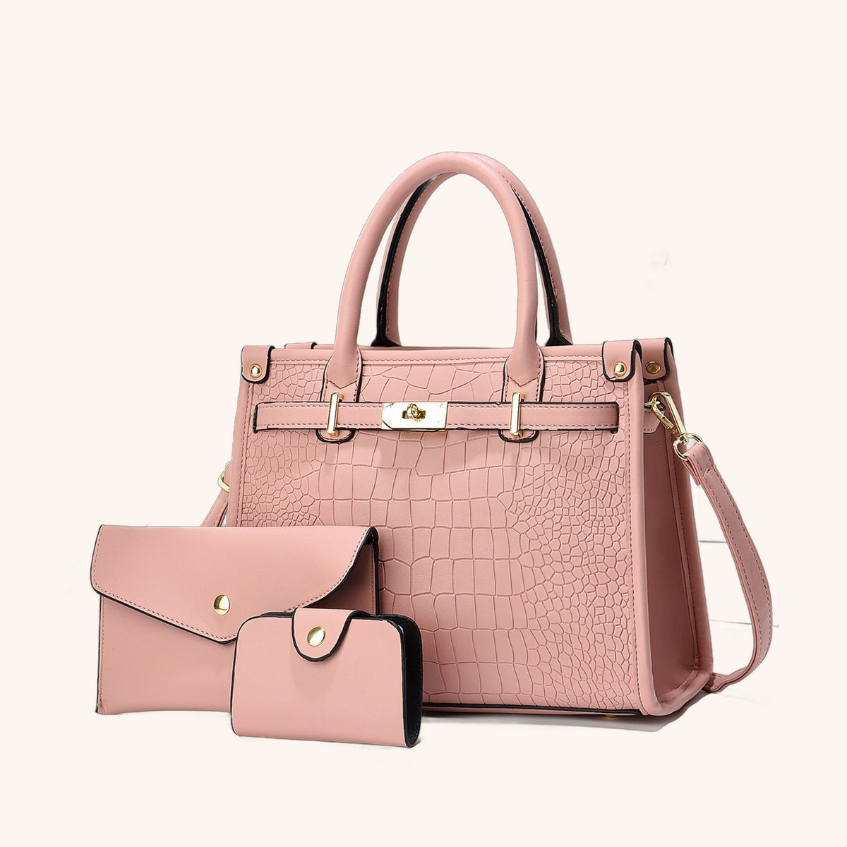 Sac Fourre-Tout Grande Capacité Effet Croco